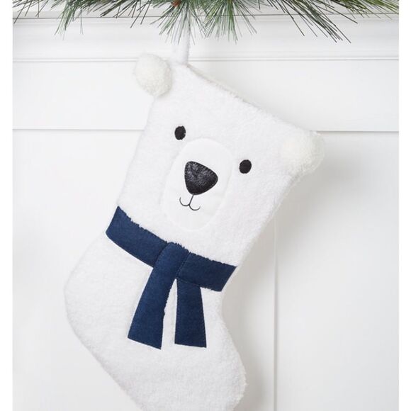Holiday Lane Bear Stocking - Picture 1 of 2